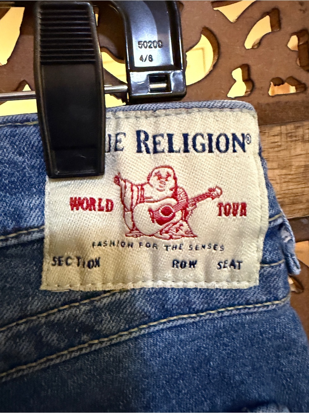 True Religion Joey Cut Off Short size 28 Y2K - Picture 11 of 14